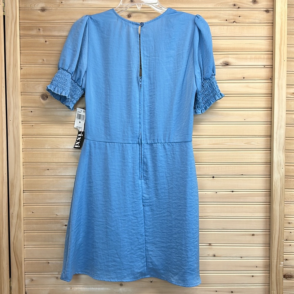 Trixxi Dress Size Medium NWT Beautiful Blue and Cute Sleeves - Picture 6 of 8